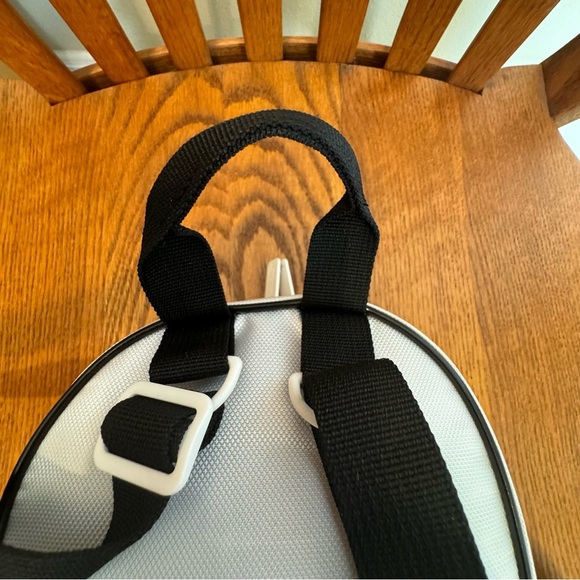 Adidas Santiago Mini Backpack White Black Adjustable Strap Handle Pockets - Picture 10 of 15